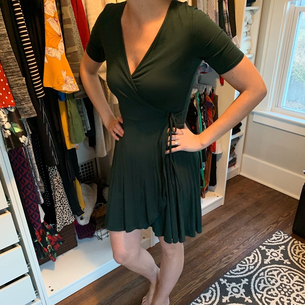 MAITAI Forest Green Wrap Dress